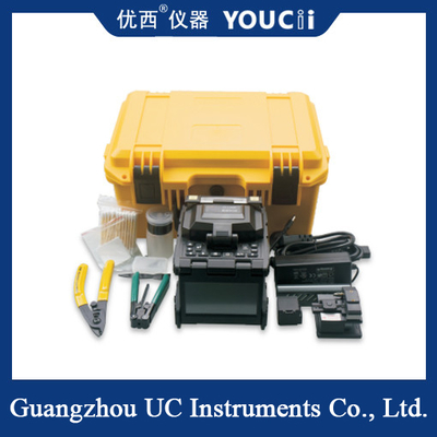 Six Motors Automatic Fiber Fusion Splicer Welding Main Line Leather Fiber Welding