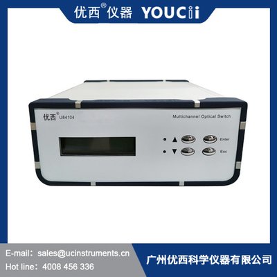 2/4/8/16 Chanel Desktop Optical Switch With Return Loss 50dB Operating Wavelength 1260 ～ 1650nm