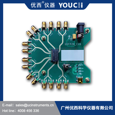 QSFP28 EVB SFP Evaluation Board With Four Inputs And Outputs 10G To 32Gbps